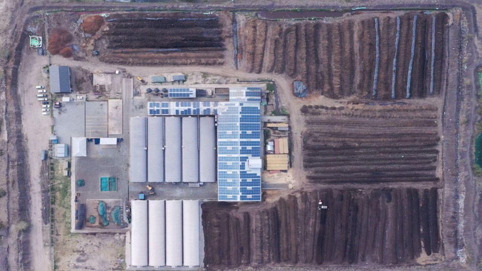 Sanergy’s composting facility in Nairobi.